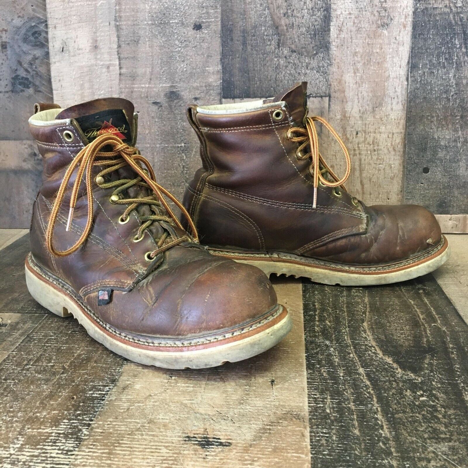 Thorogood Thorogood 804-4374 Steel Round Toe Work Boots Mens 8 D Size US 8 / EU 41 - 2 Thumbnail