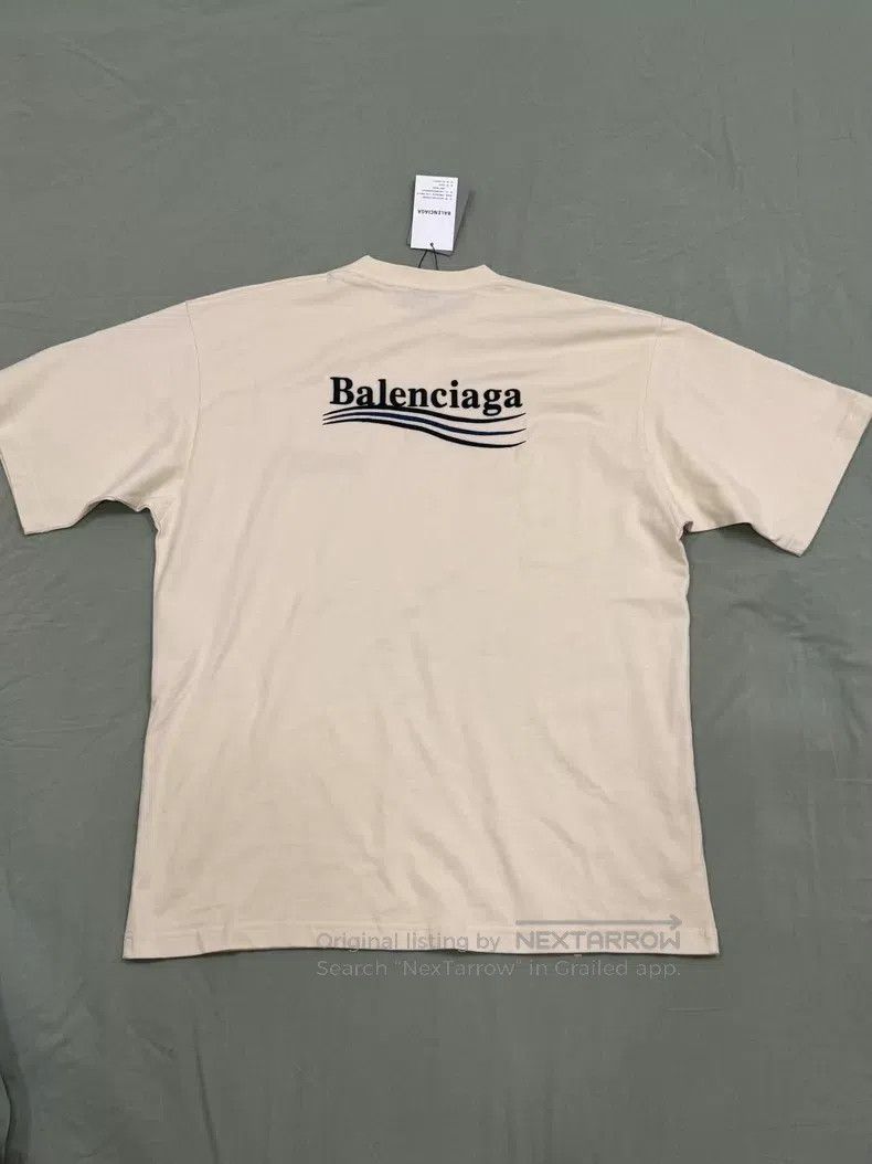 Balenciaga Balenciaga Beige Short Sleeve T-Shirt Size US S / EU 44-46 / 1 - 4 Thumbnail