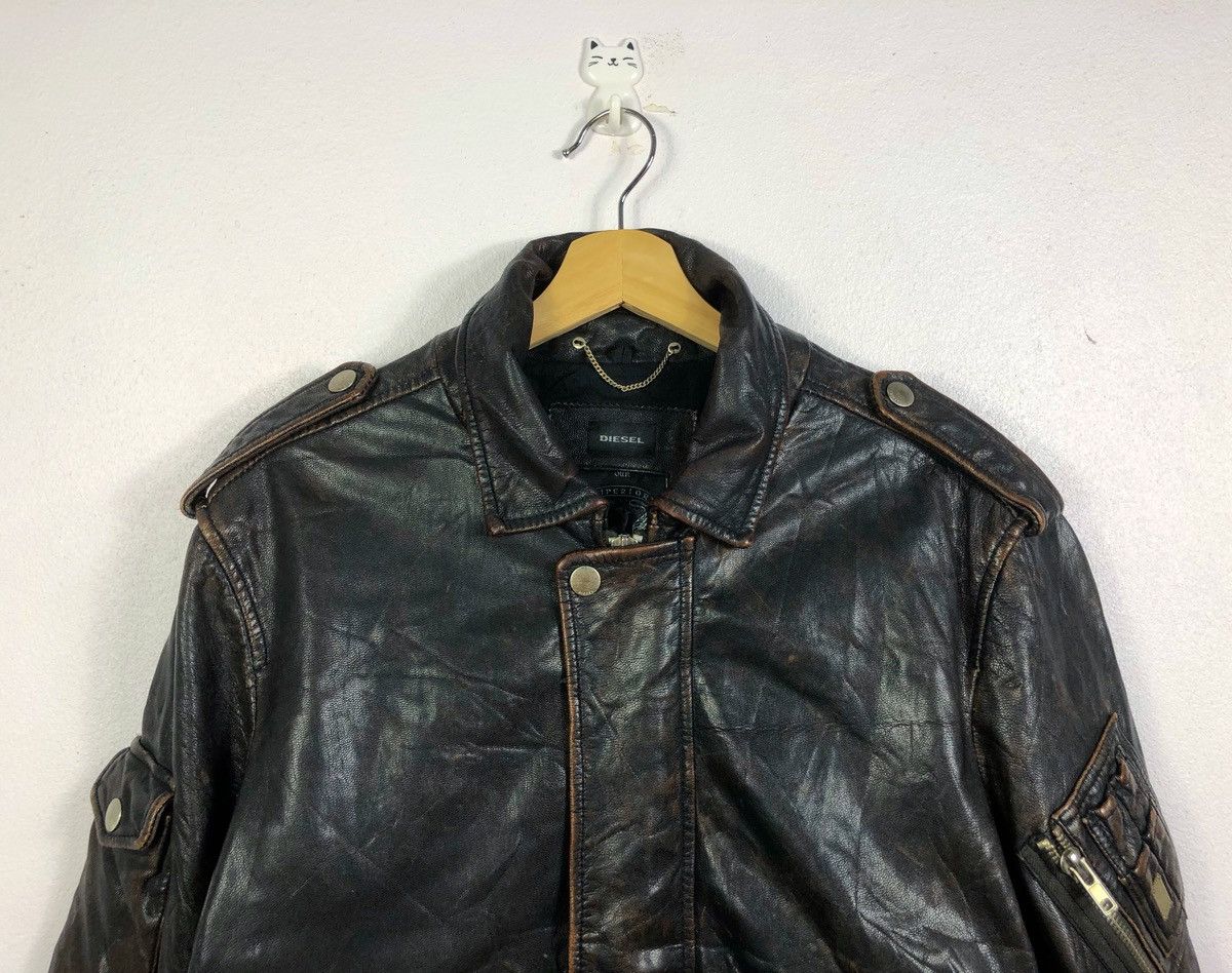 Diesel Rare Vintage Diesel Lambskin Leather Jacket Size US M / EU 48-50 / 2 - 2 Thumbnail