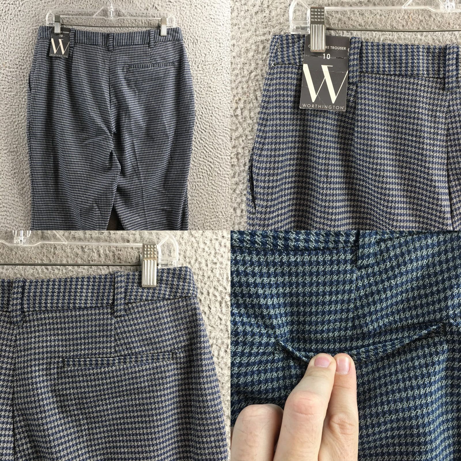 Worthington Worthington Dress Pants Womens High Rise Flared Multicolor Size 10 (Actual 32X27) NEW Size 32" / US 10 / IT 46 - 9 Thumbnail