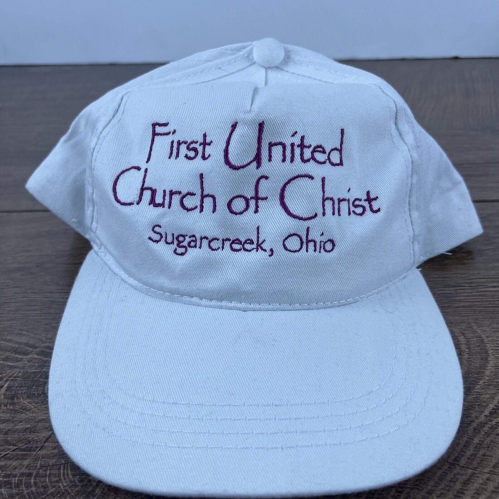 Other First United Church Hat Snapback Hat White Adjustable Hat Su Size ONE SIZE - 2 Thumbnail
