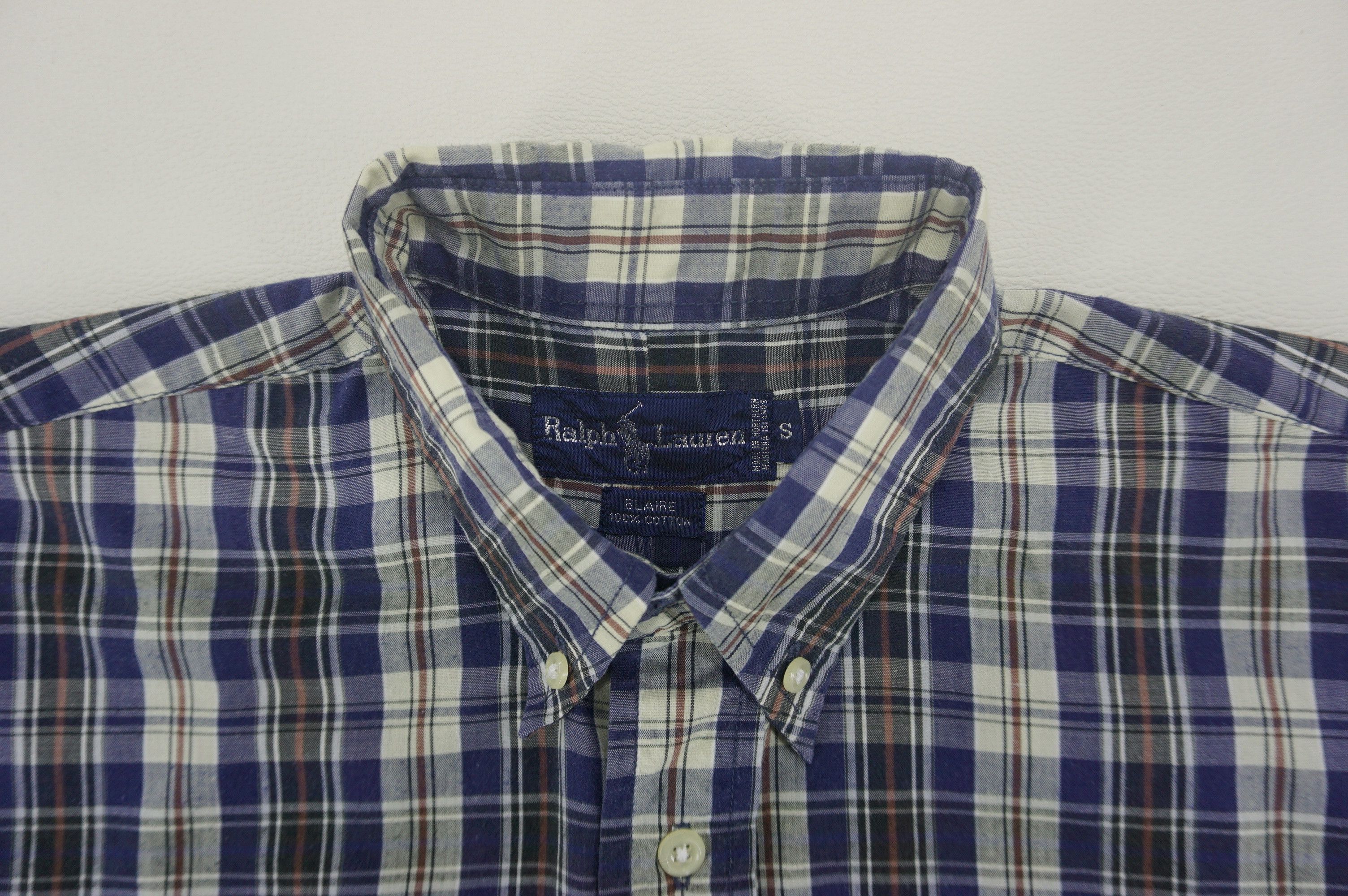 Ralph Lauren Polo Blaire Plaid Button Up Lightweight Shirt Size US S / EU 44-46 / 1 - 3 Thumbnail