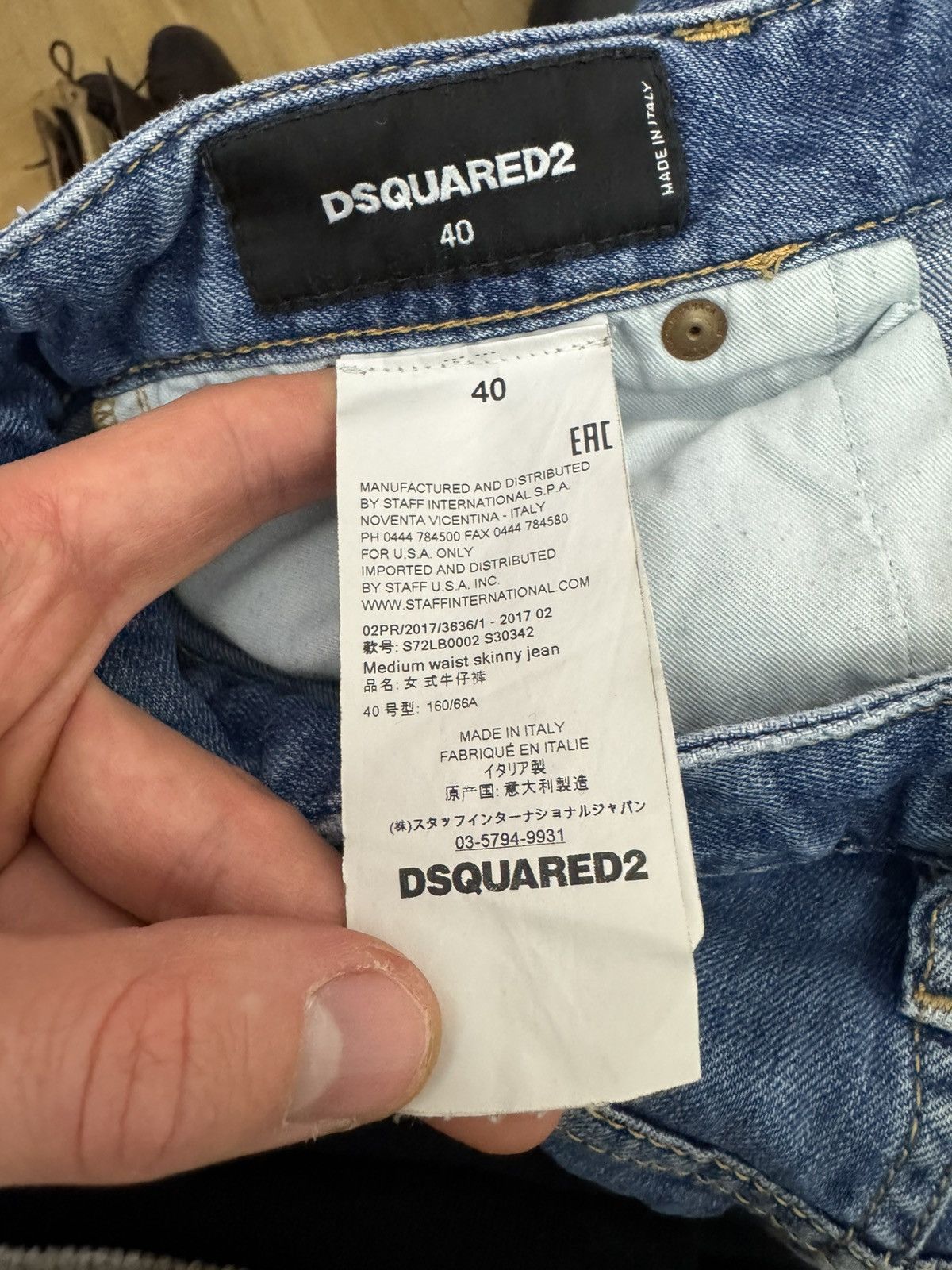 Dsquared2 Dsquared2 Super Skinny Jean Distressed Luxury Denim Pant Zip Size US 30 / EU 46 - 7 Thumbnail