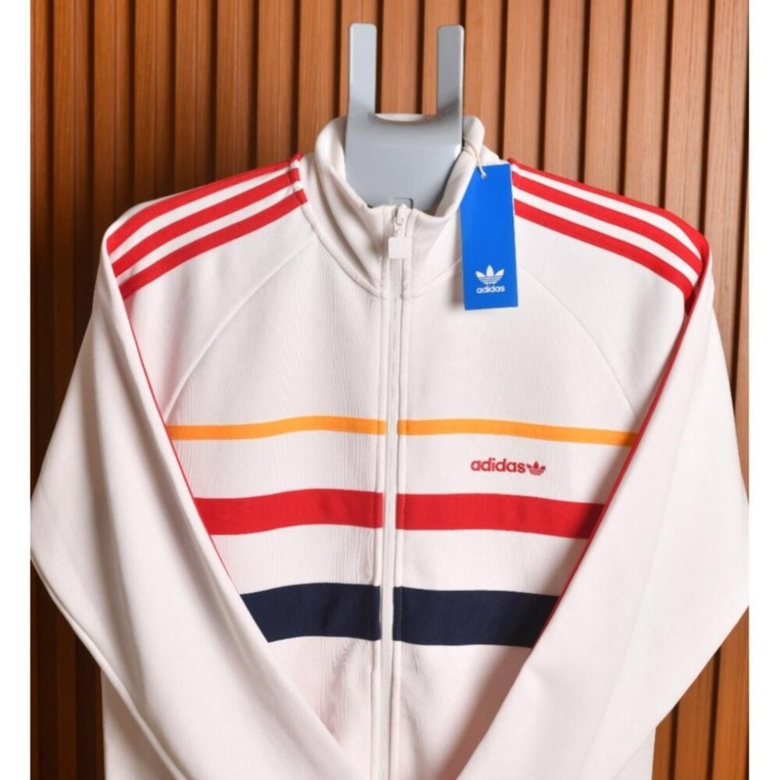 Adidas Adidas 1st Track Top Jacket Retro Small | White | MSRP: $90 Size US S / EU 44-46 / 1 - 3 Thumbnail