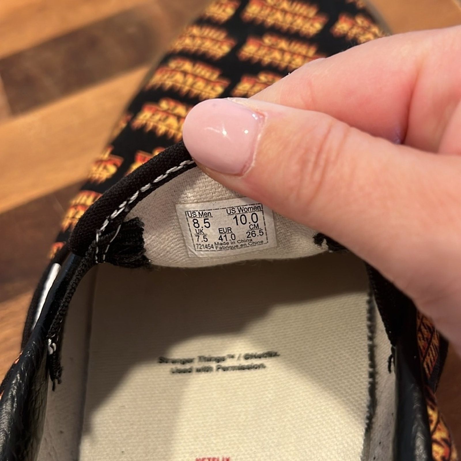 Vans Vans x Stranger Things Customs Slip On Sneakers Size US 10 / IT 40 - 9 Thumbnail