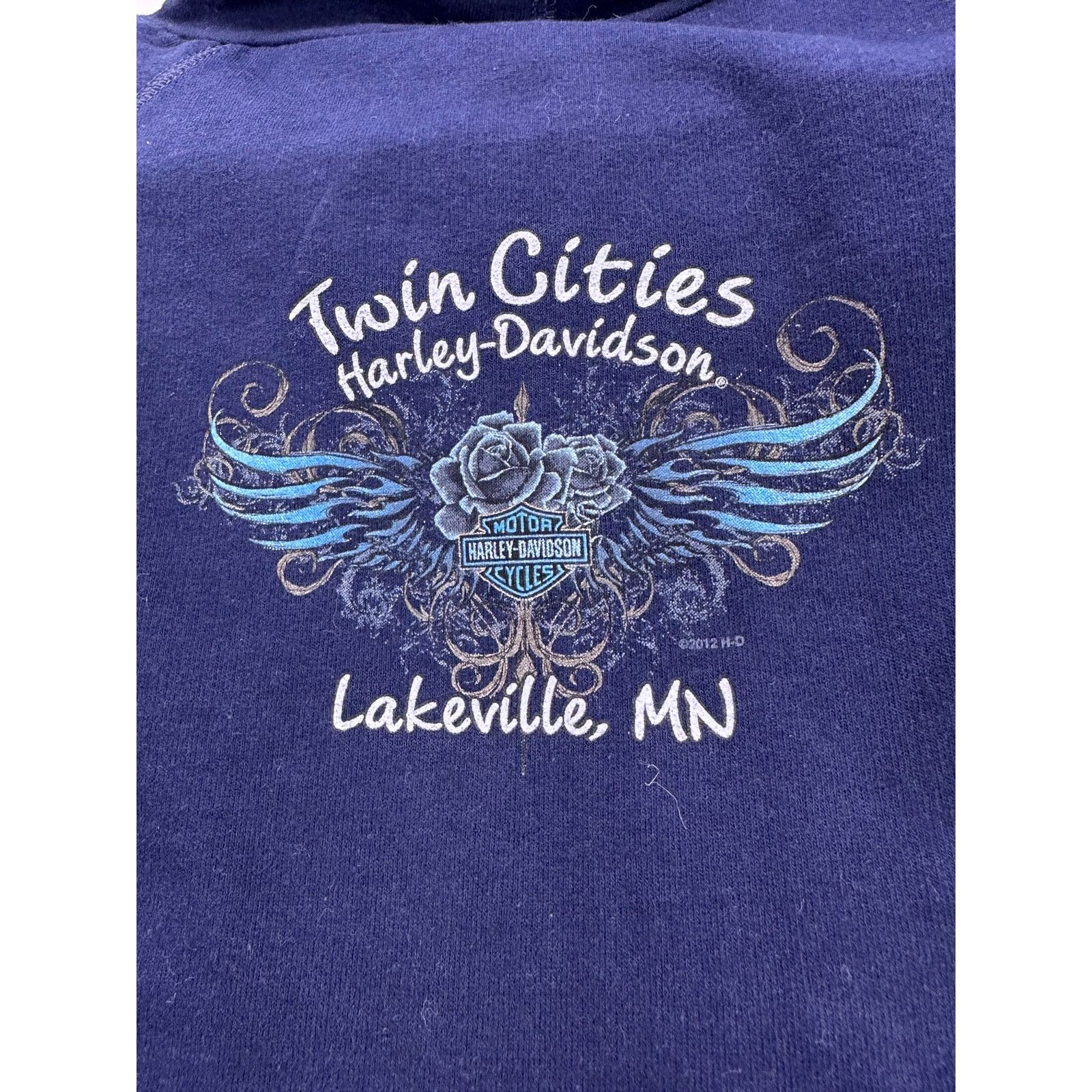 Harley Davidson Harley Davidson Twin Cities Lakeville Navy Zipup Hoodie 2012 Size M / US 6-8 / IT 42-44 - 13 Thumbnail