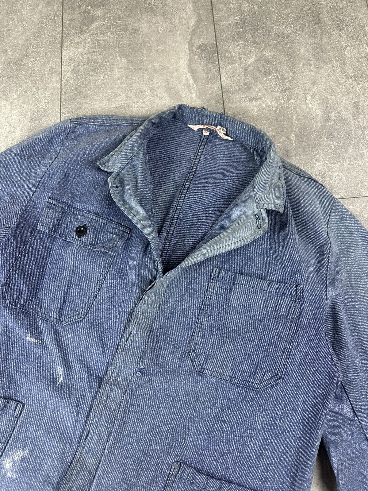 Le Laboureur Vintage Retro 70S Fischer Pecheur WorkWear Chore Jacket Size US L / EU 52-54 / 3 - 7 Thumbnail