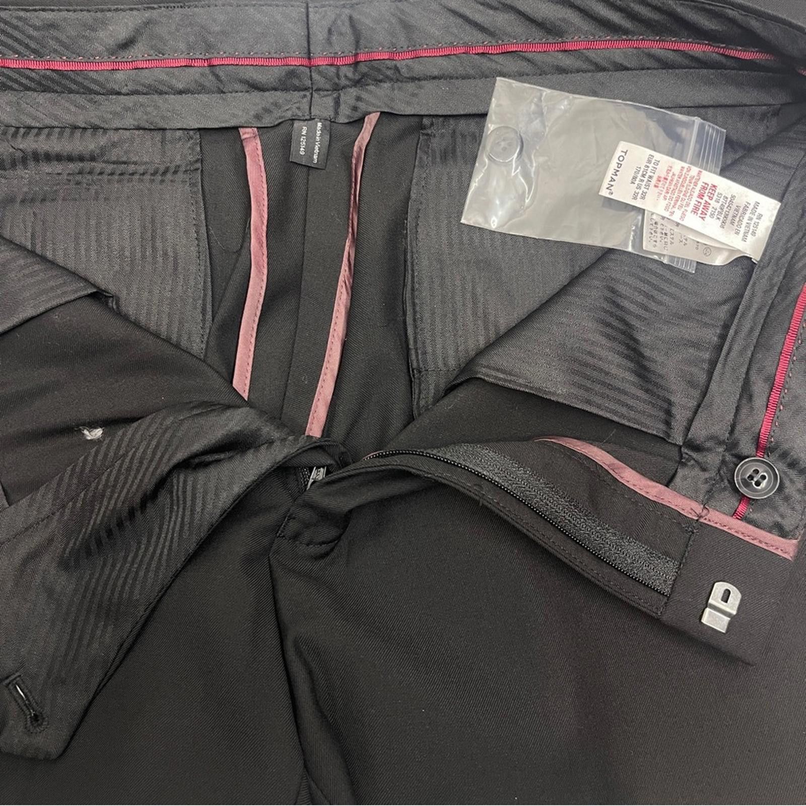Topman Topman Classic Slim Black Dress Pants - NWT - size 32R Size 38R - 4 Thumbnail