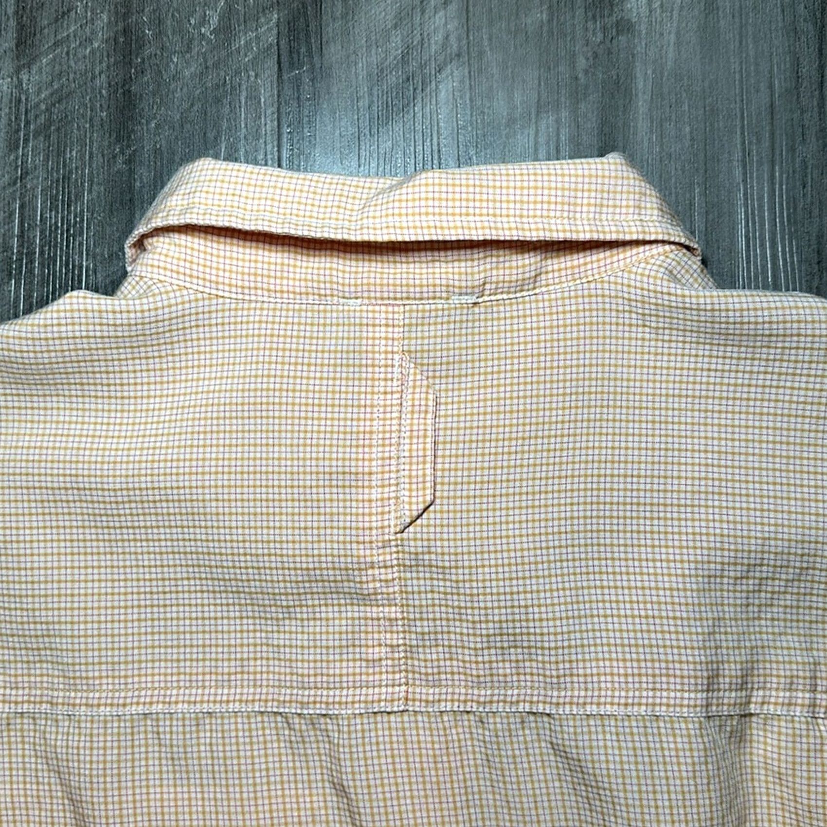 The North Face The North Face Modal Blend Short Sleeve Button Down M Men Gold 70% Modal 30% Polyester Shirt Mens Short Sleeve Casual Plaid 90s? Size US 31 - 4 Thumbnail
