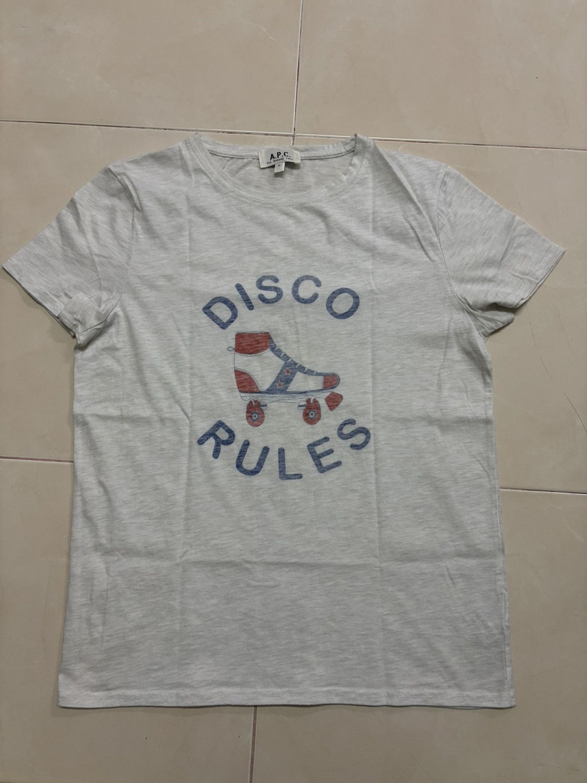 A.P.C. A.P.C “DISCO RULES” T-SHIRT SPRING/SUMMER 2010 COLLECTION Size S / US 4 / IT 40 - 1 Thumbnail