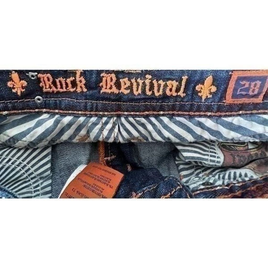 Rock Revival Rock Revival Elma Straight Leg Dark Wash Denim Jeans Size 28" / US 6 / IT 42 - 3 Thumbnail