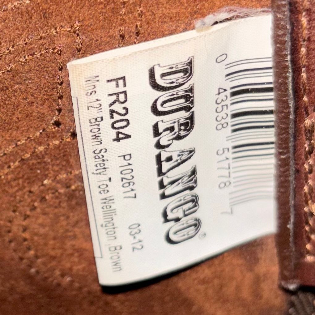 Durango Durango Wellington Steel Toe Work Boots Brown Leather 10.5D Size US 10.5 / EU 43-44 - 6 Thumbnail