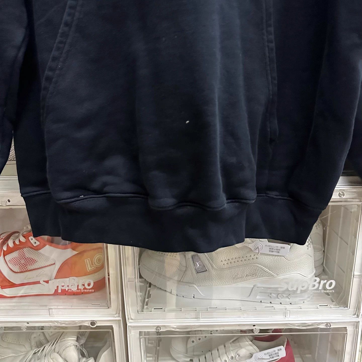 Balenciaga Size L/Balenciaga Logo Embroidered Ear Hooded Sweatshirt, Size US L / EU 52-54 / 3 - 5 Thumbnail