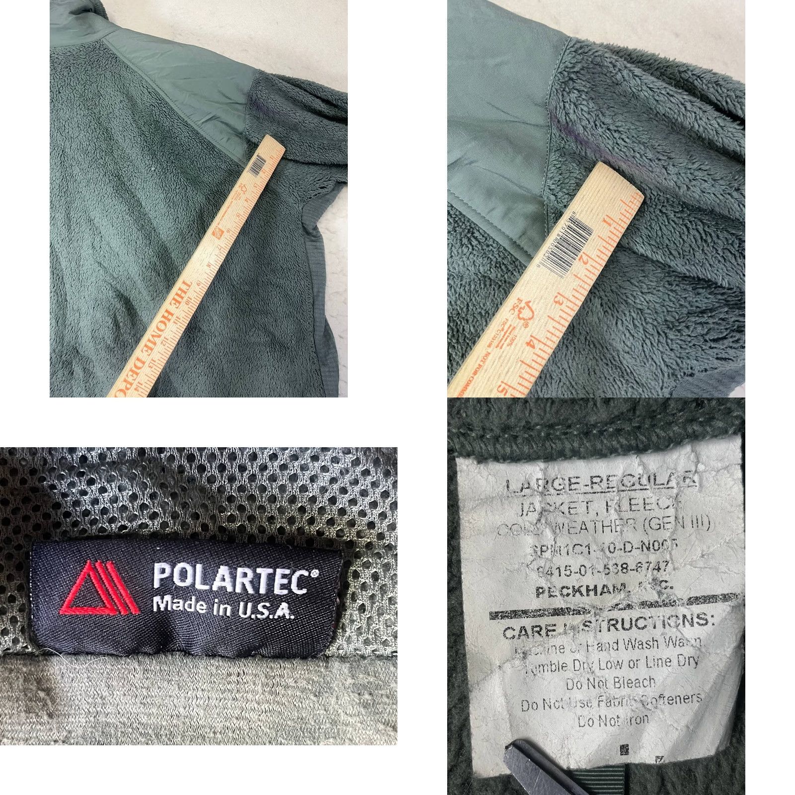 Vintage VINTAGE Military Polartec Fleece Green Gen III Cold Weather Men Size L See Pics USA Made Size US L / EU 52-54 / 3 - 9 Thumbnail
