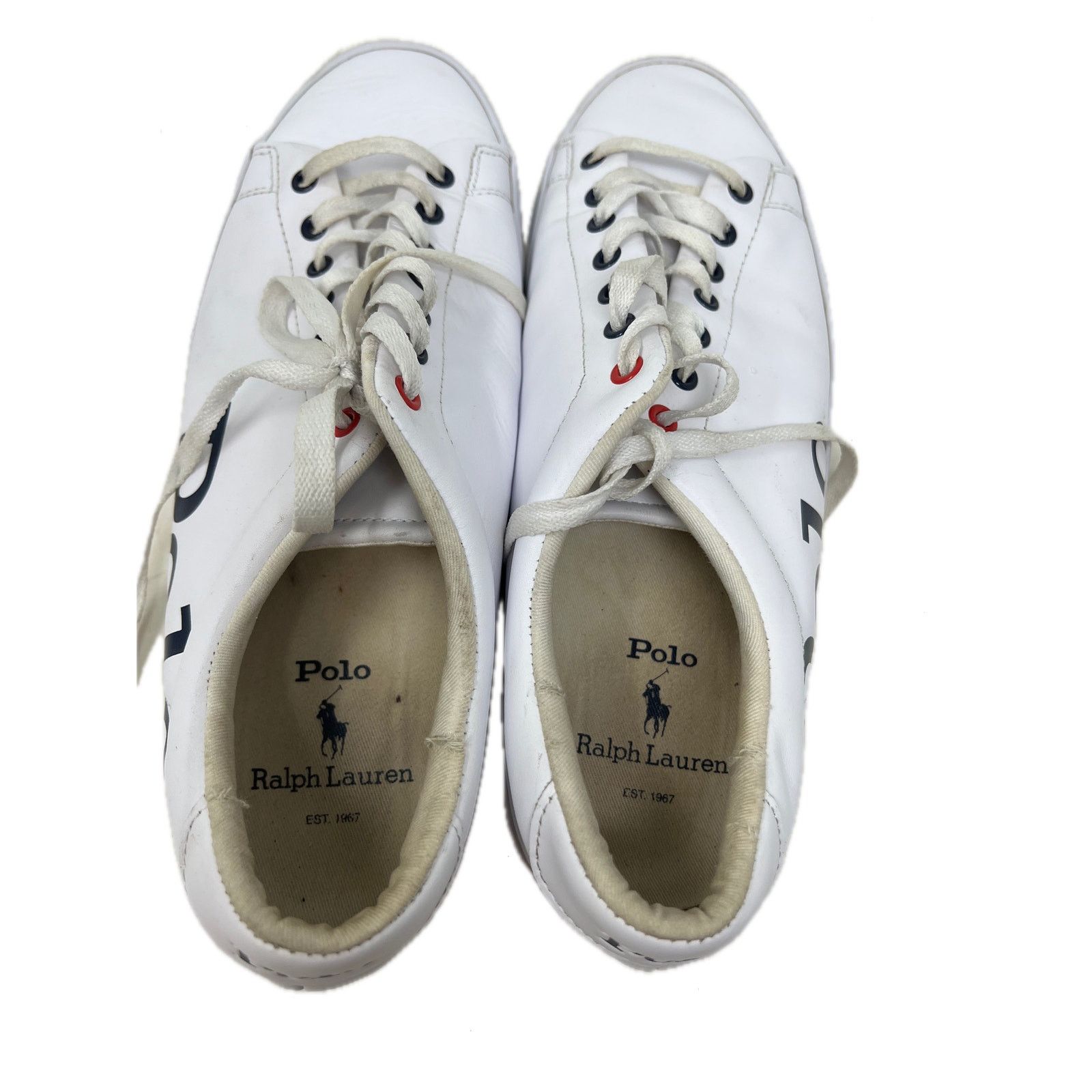 Polo Ralph Lauren Polo Ralph Lauren Longwood Logo White Black Shoes Mens 10.5 Size US 10.5 / EU 43-44 - 6 Thumbnail