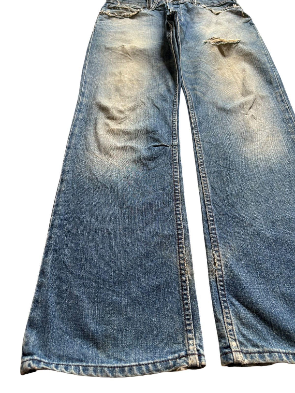 Volcom Vintage Volcom Mud Wash Distressed Ripped Loose Baggy Jeans Size US 32 / EU 48 - 6 Thumbnail
