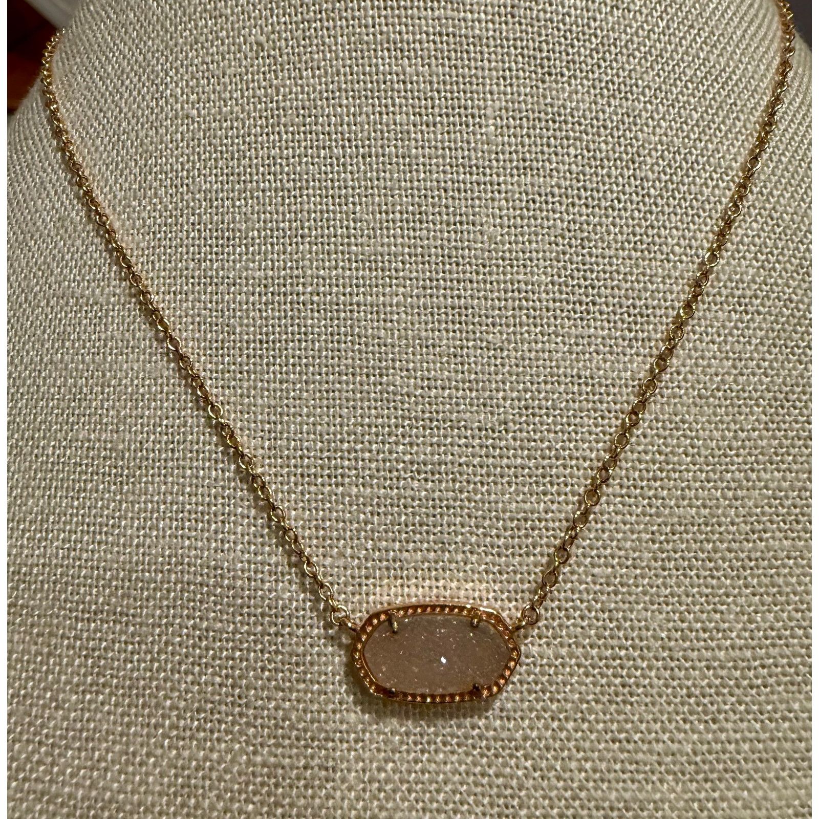 Kendra Scott Authentic Kendra Scott Druzy Necklace Gold Tone 20” Signed Size ONE SIZE - 3 Thumbnail