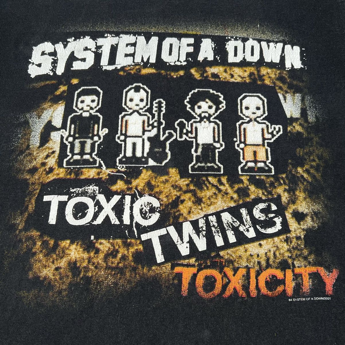 Band Tees Vintage 2001 System Of A Down ‘Toxic Twins’ Euro T Shirt Size US L / EU 52-54 / 3 - 4 Thumbnail