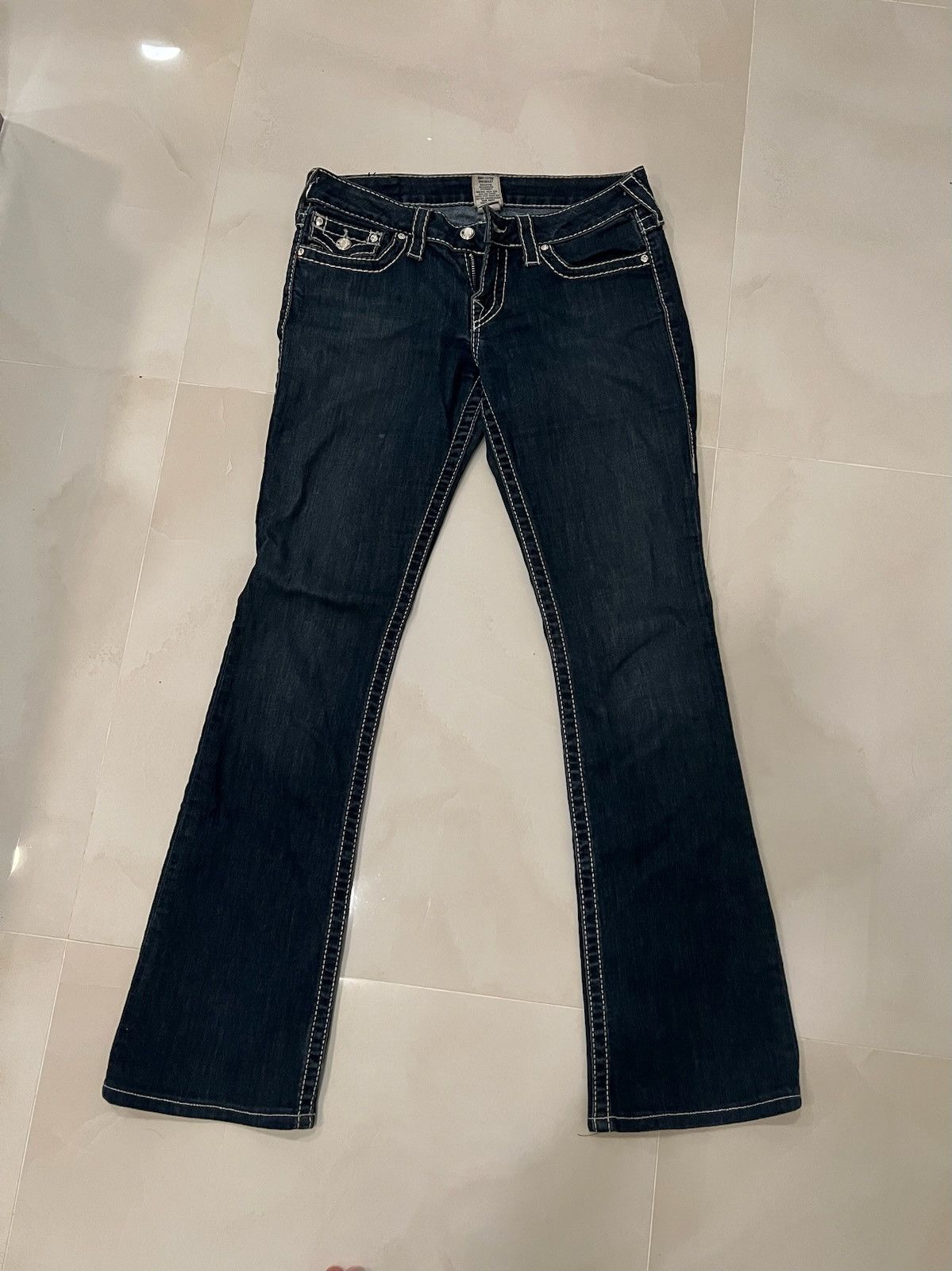 Low rise Navy True Religion jeans
