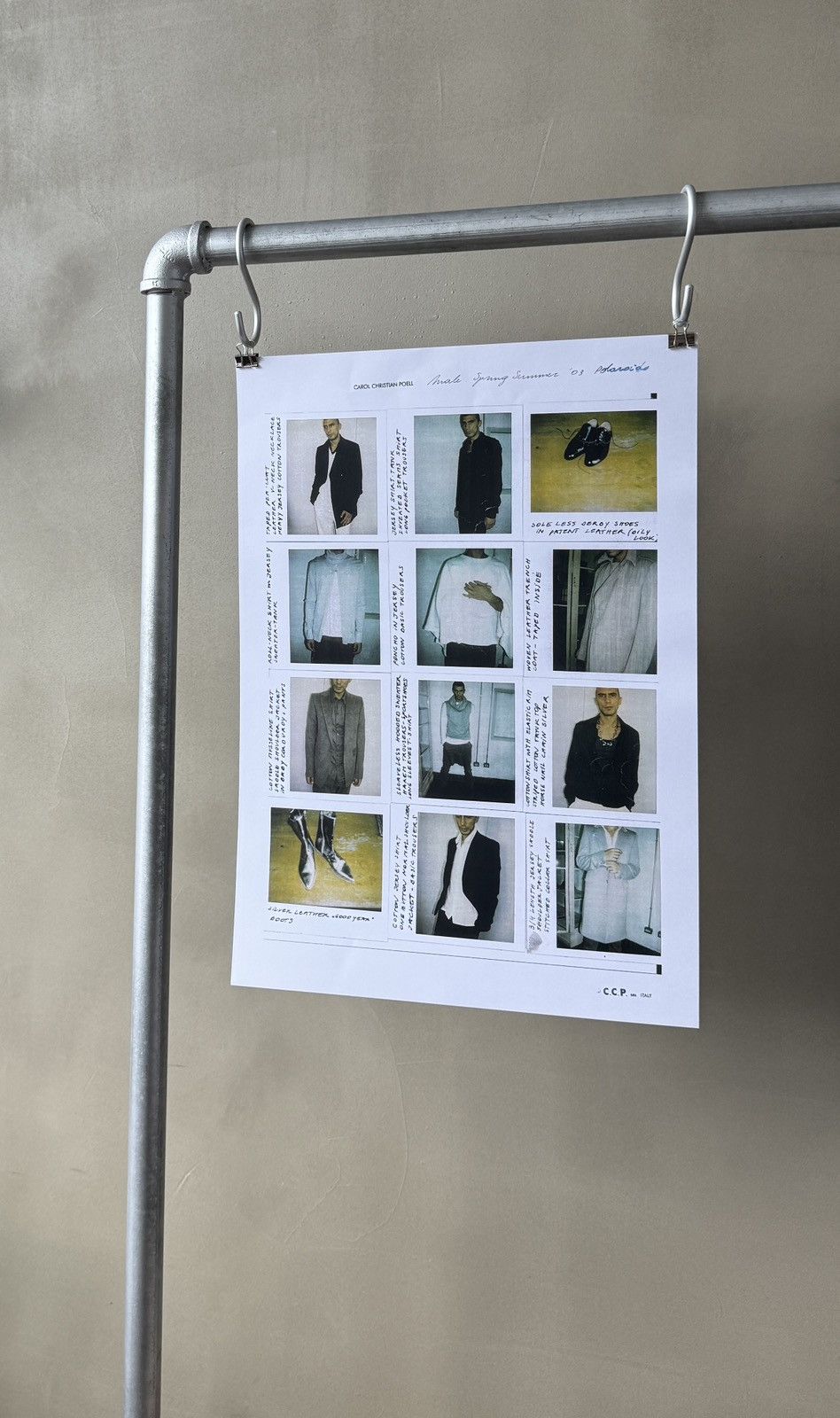 Carol Christian Poell Carol Christian Poell Male SP 2003 Polaroids Catalog Poster Size ONE SIZE - 1 Thumbnail