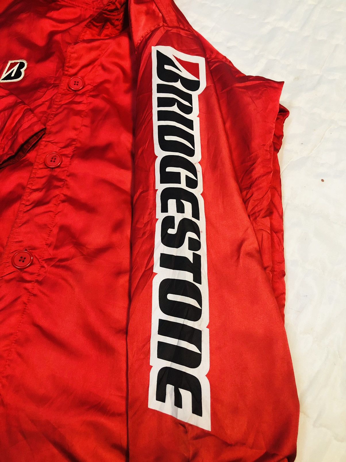 Japanese Brand Bridgestone Long Jacket Button (16) Size US L / EU 52-54 / 3 - 8 Thumbnail