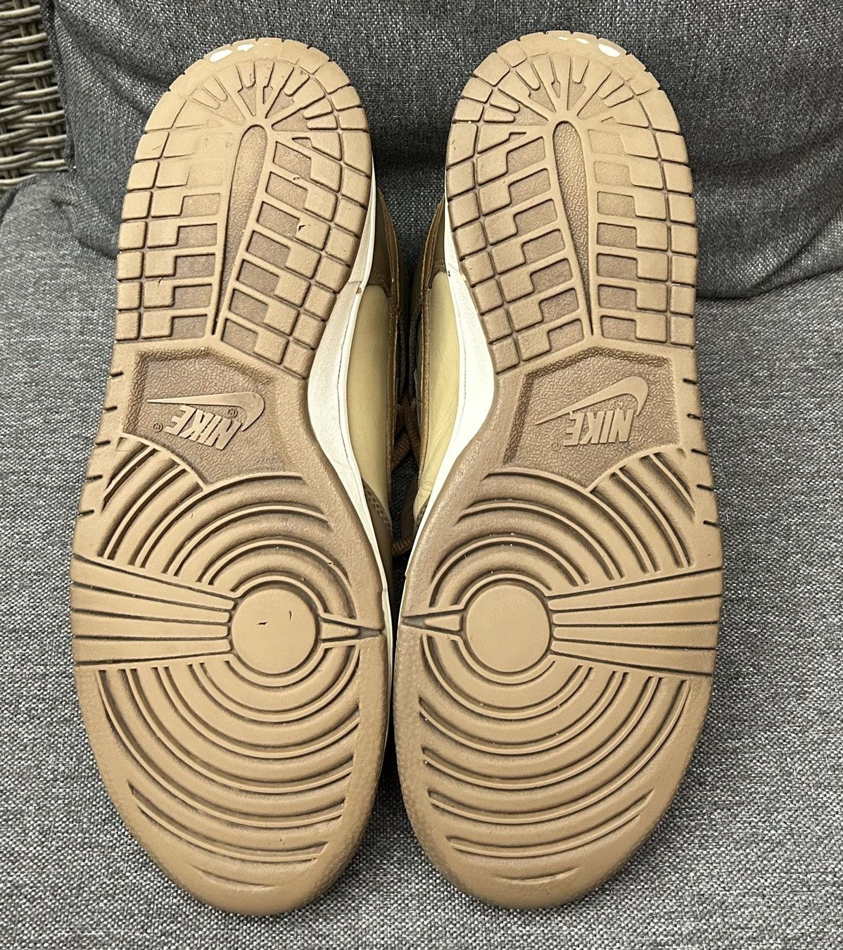 Vintage 2003 Nike Dunk High “UNSTUSSY” Hay Maple Taupe