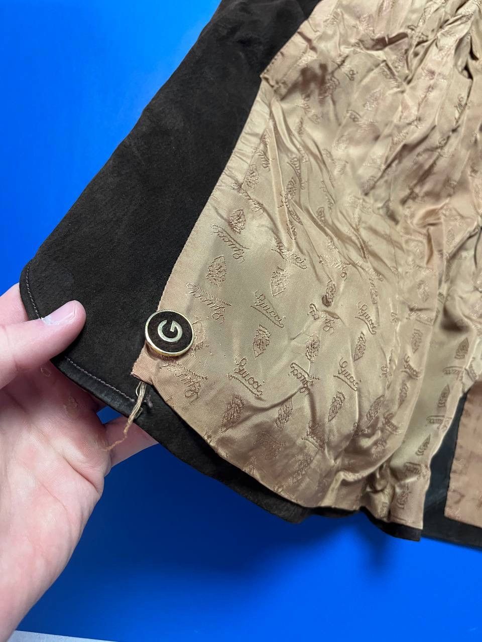 Gucci Vintage GUCCI Leather Jacket Blazer Brown IT 44 Womens 80s Size M / US 6-8 / IT 42-44 - 9 Thumbnail