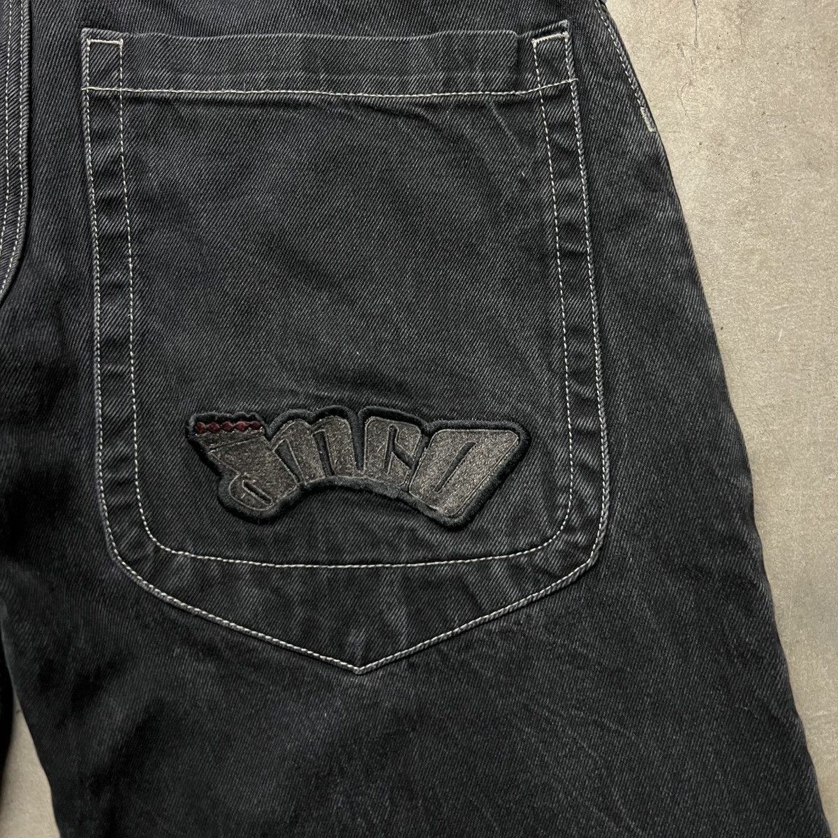 JNCO × Southpole × Vintage Vintage 2000’s JNCO Black BAGGY Wide-Leg Denim Jeans Size US 32 / EU 48 - 4 Thumbnail