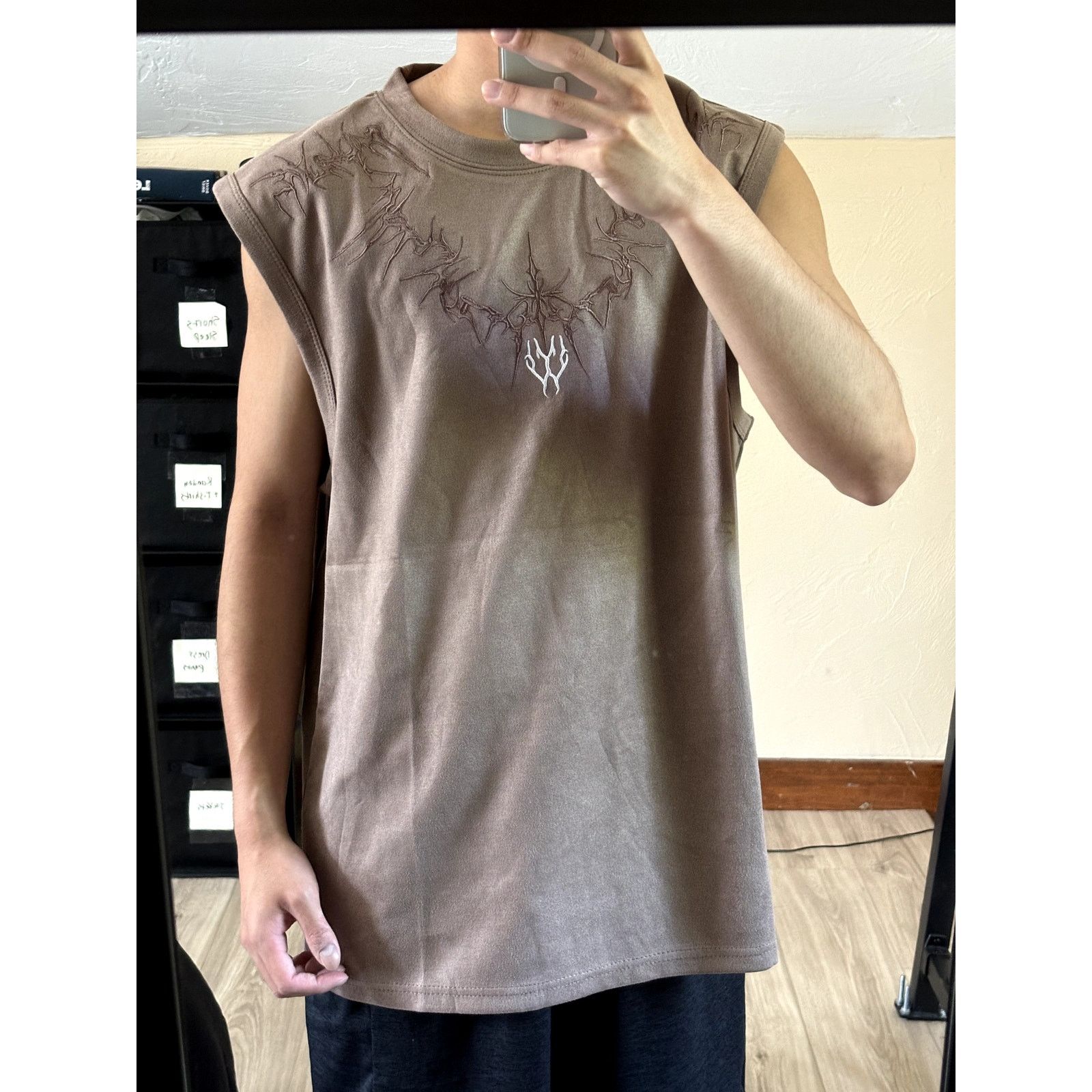 Japanese Brand × Vintage Embroidered Tank Top Size US M / EU 48-50 / 2 - 4 Thumbnail