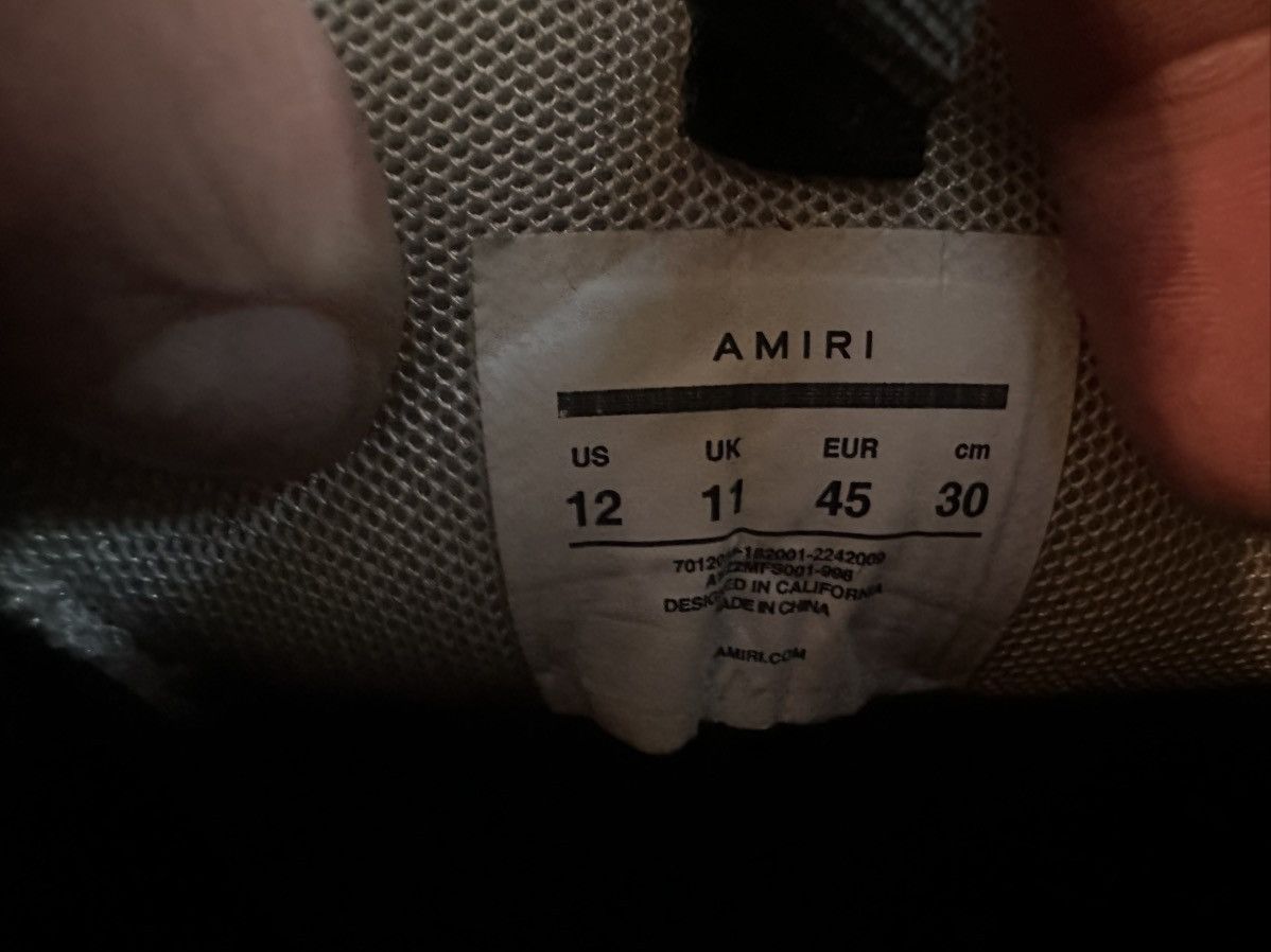 Amiri Amiri Bone Runners White & Gray Mesh Size 12/45 Size US 12 / EU 45 - 8 Thumbnail