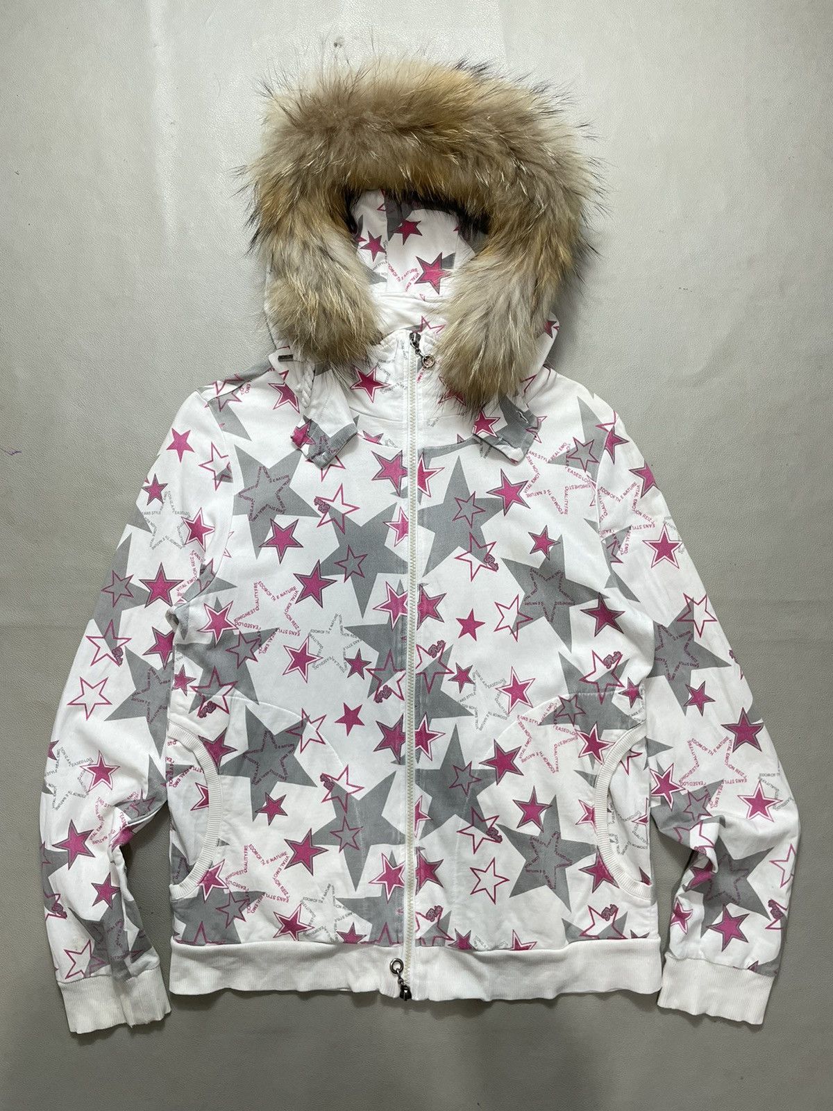 Hysteric Glamour Japanese Star Faux Fur Hoodie zipp up Lgb Style Size US M / EU 48-50 / 2 - 1 Thumbnail