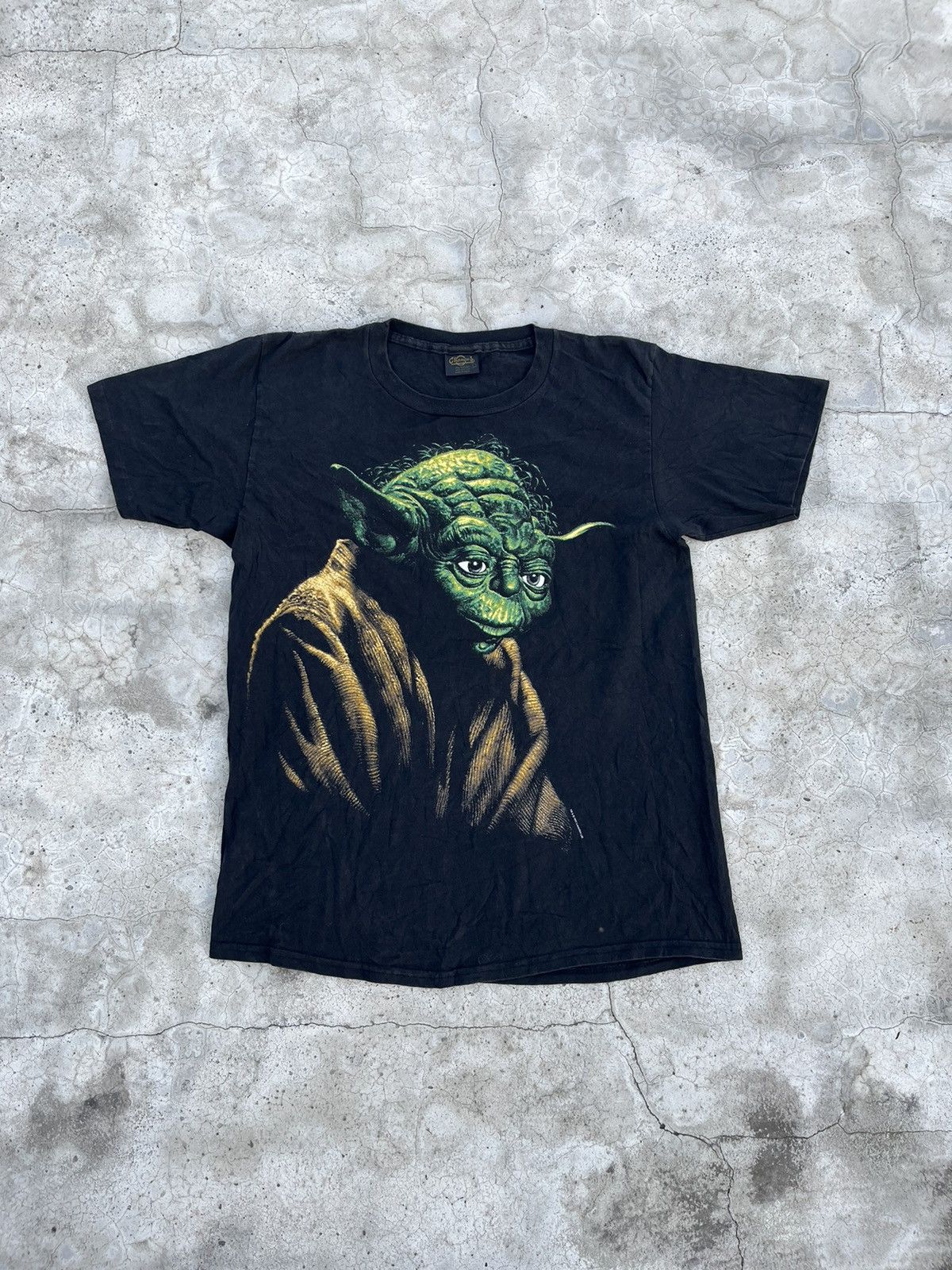 Vintage VTG 1995 LUCAS FILM LTD. STAR WARS YODA TEE Size US L / EU 52-54 / 3 - 1 Thumbnail