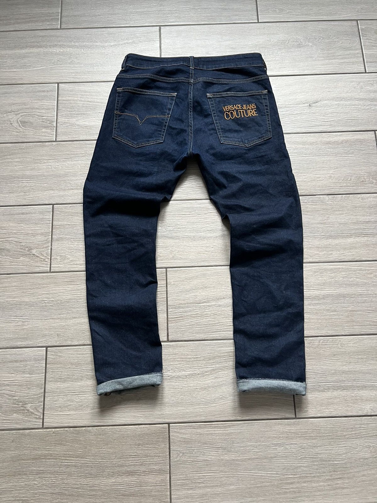 Jean Classic Dark Blue Versace Jeans Couture Pants 32 Size Size US 32 / EU 48 - 1 Thumbnail