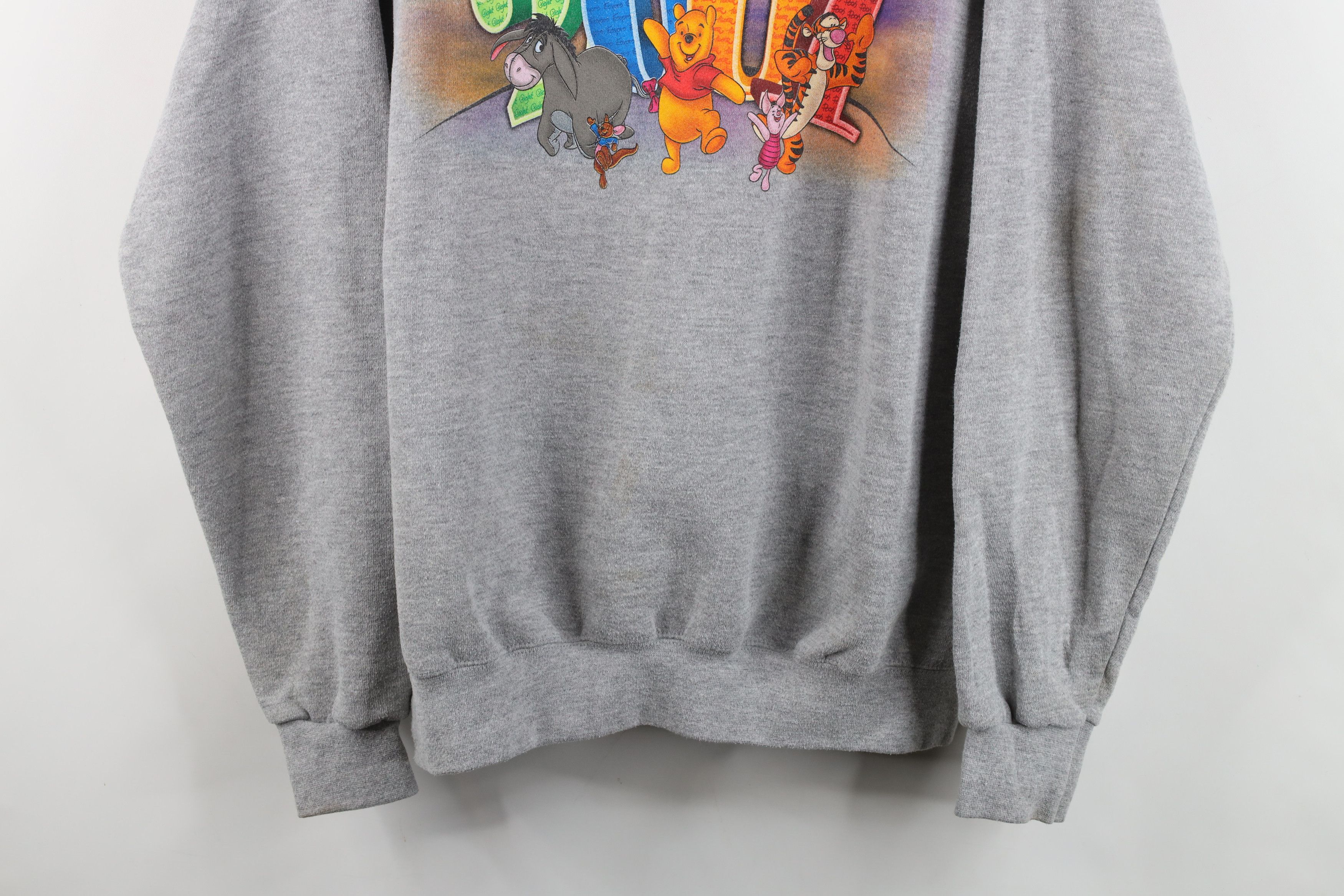 Vintage Vintage Y2K Walt Disney World Winnie the Pooh Sweatshirt Size XL / US 12-14 / IT 48-50 - 3 Thumbnail