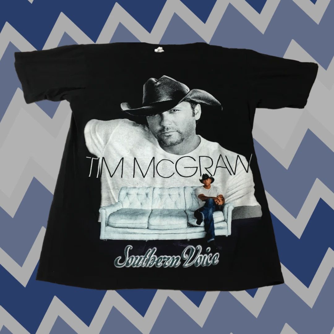 Gildan Tim McGraw Southern Voice Tour 2010 T Shirt Sz S Black Tee EUC Gildan Short Sleeve Men Graphic Tee Size US S / EU 44-46 / 1 - 1 Thumbnail