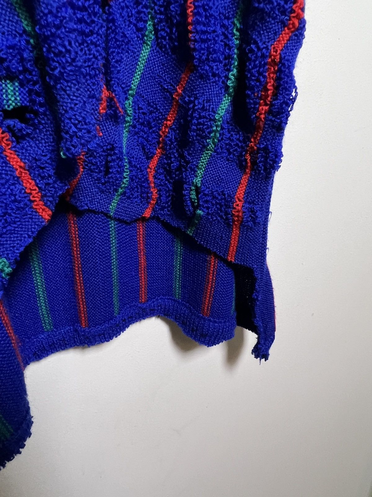 Burberry burberry y2k hand deconstructed trashed sweater vintage 1/1 Size US L / EU 52-54 / 3 - 15 Thumbnail
