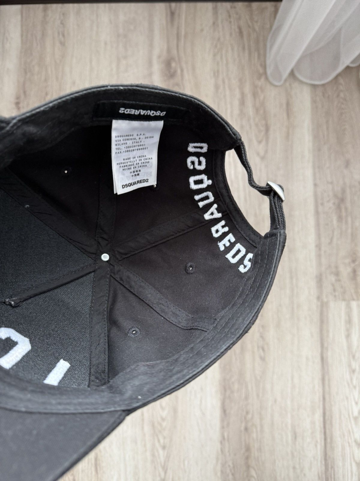 Dsquared2 DSQUARED2 ICON Logo Black Baseball Cap Adjustable Size ONE SIZE - 14 Thumbnail