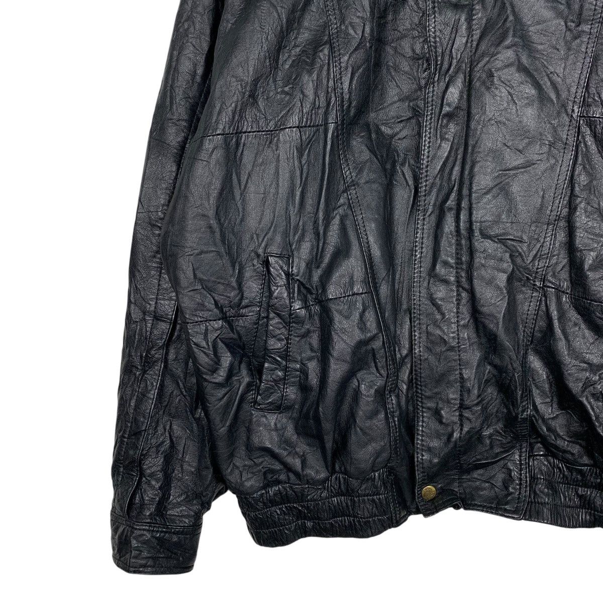 Japanese Brand Valentino Uomo Leather Jacket Size US L / EU 52-54 / 3 - 3 Thumbnail