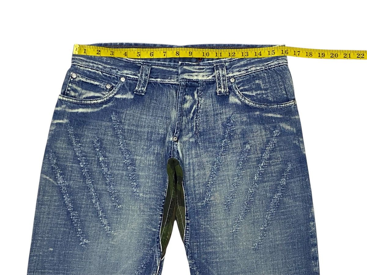 If Six Was Nine × Japanese Brand × Takeshy Kurosawa Takeshy Kurosawa “FEEL” Distressed Washed Denim Size US 32 / EU 48 - 16 Thumbnail