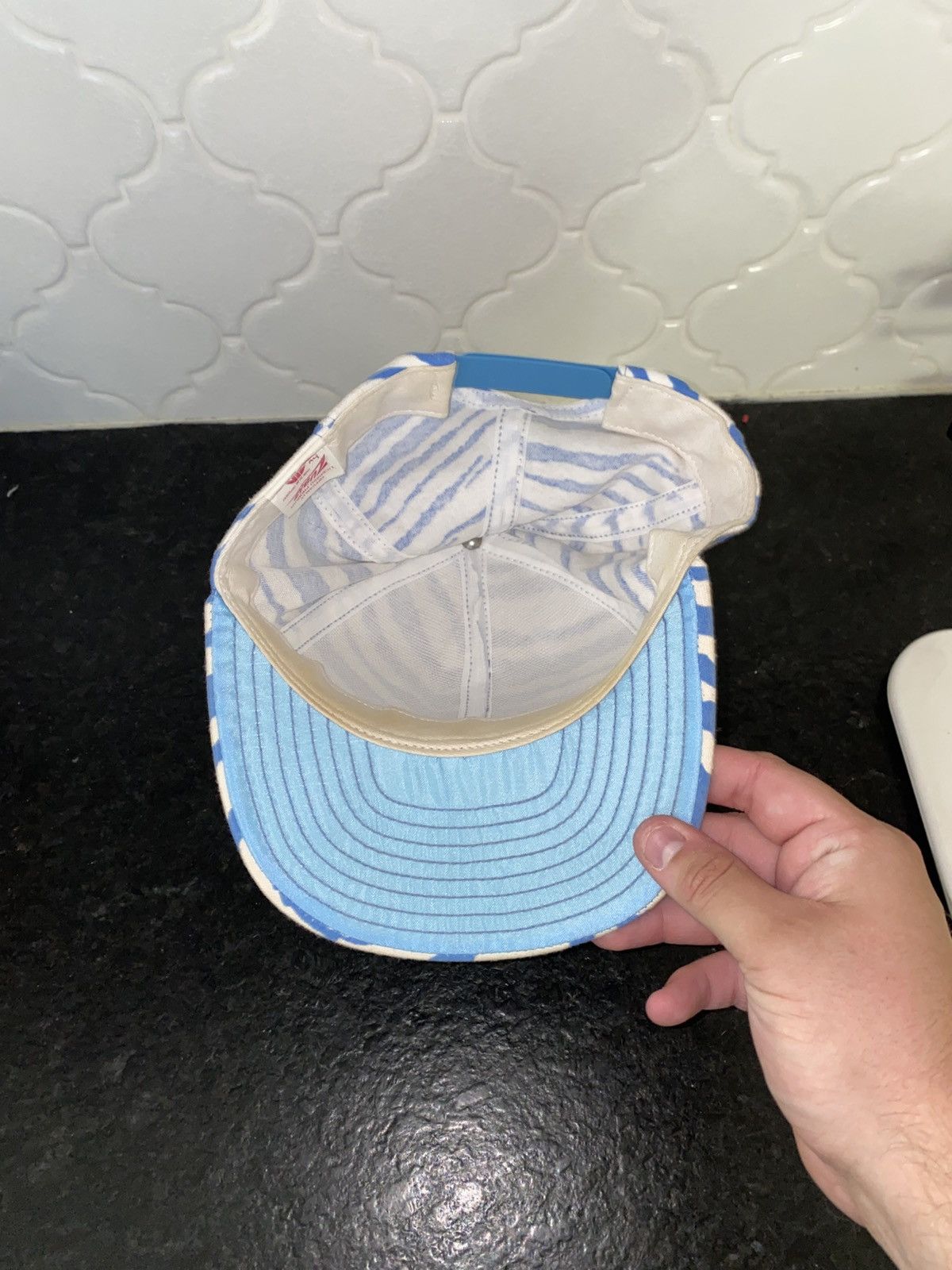 NFL Vintage 80s Zubaz Houston oilers AOP snapback Size ONE SIZE - 3 Thumbnail