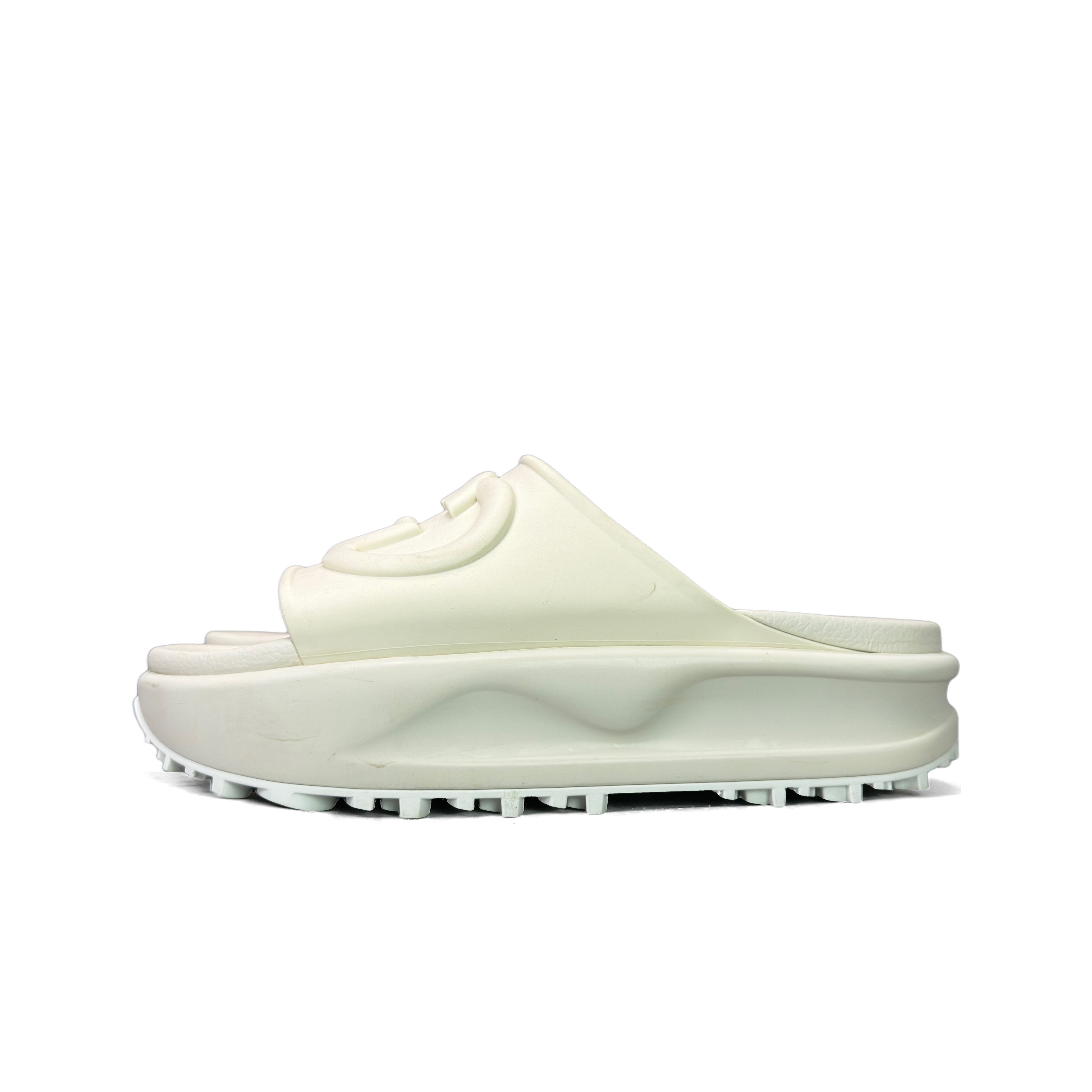 Gucci Gucci Interlocking G Platform Slides Beige Size 41 Size US 11 / IT 41 - 1 Thumbnail