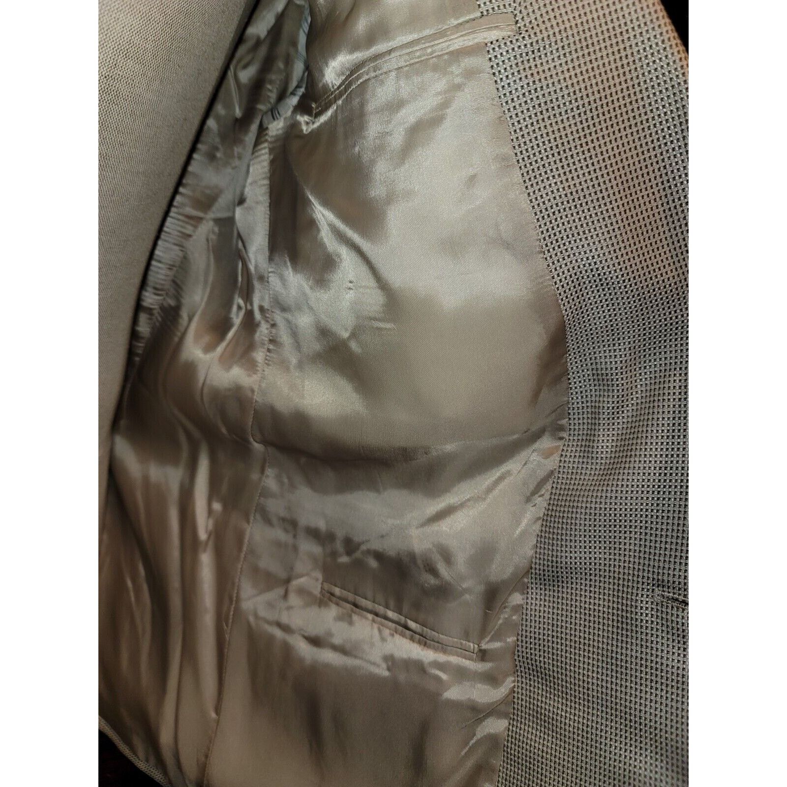 Armani Collezioni Armani Collezioni 2bt Beige Blazer 44 L Size 44L - 6 Thumbnail