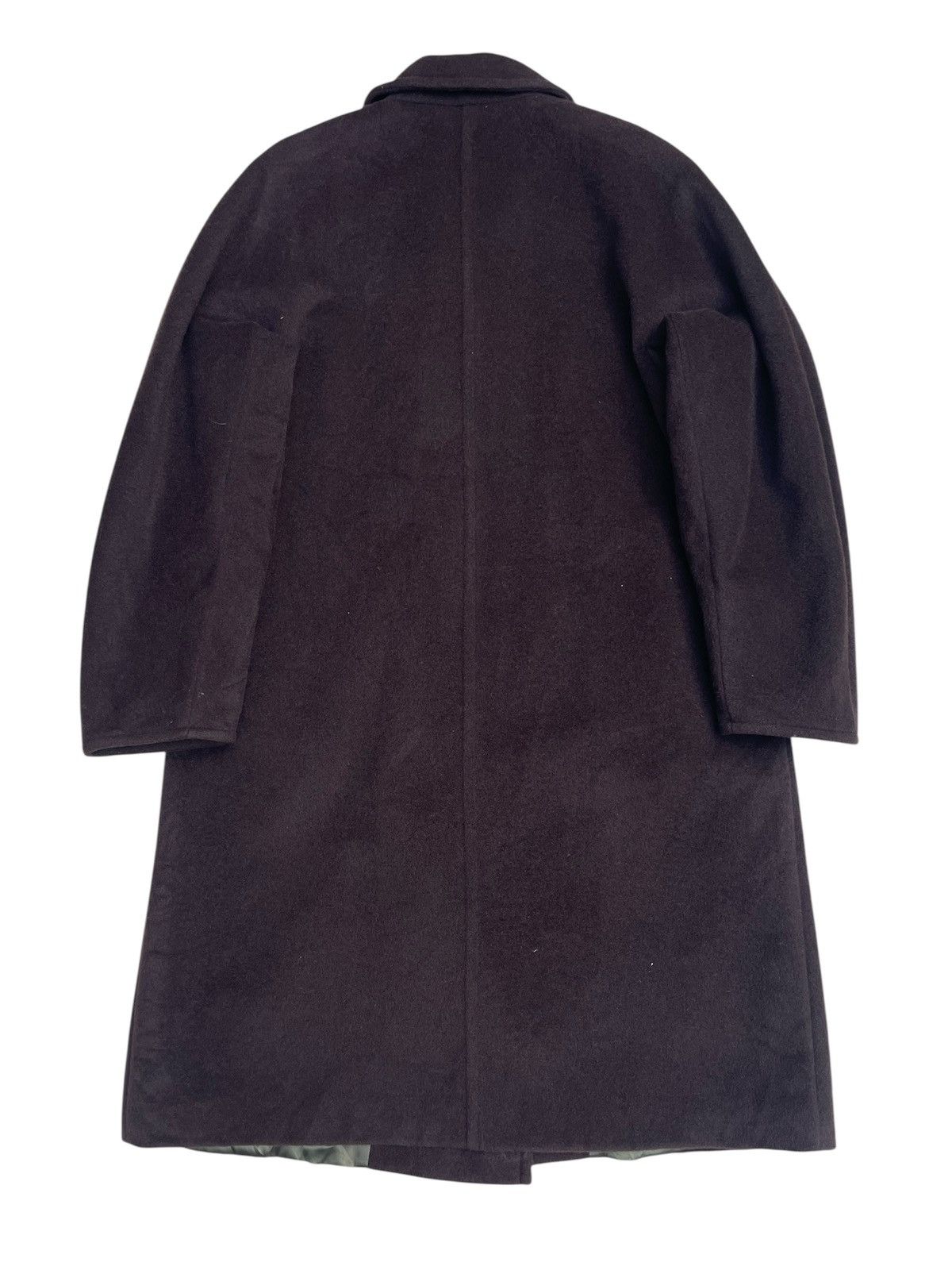Max Mara Max Mara Dark Purple Wool Coat - Double Breasted Size L / US 10 / IT 46 - 2 Thumbnail