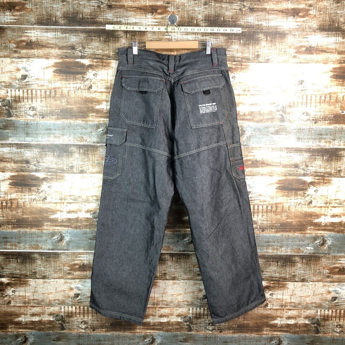 Chance The Rapper PJS Surf Black Cargo Multipocket utility Pants #A2523 Size US 34 / EU 50 - 15 Thumbnail