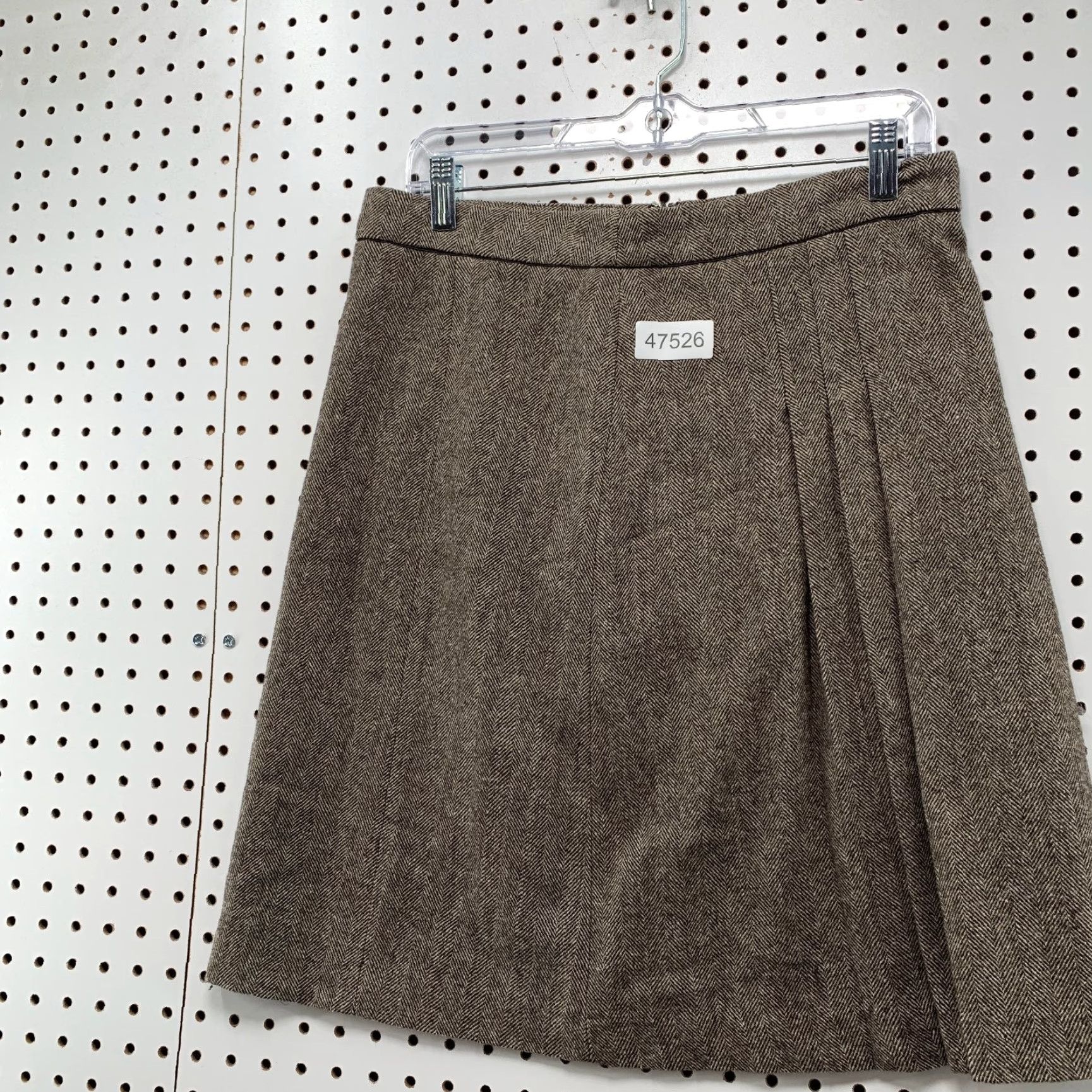 Banana Republic VINTAGE Banana Republic Wool Tweed Pleated Skirt Women 4 Brown Y2K School Work 30x22 Size 27" / US 4 / IT 40 - 3 Thumbnail