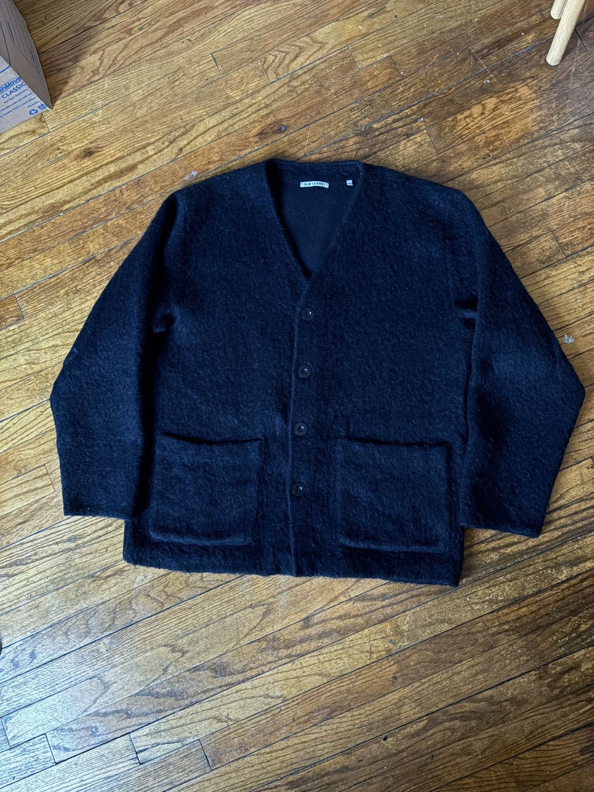 Our Legacy Black Wool Cardigan