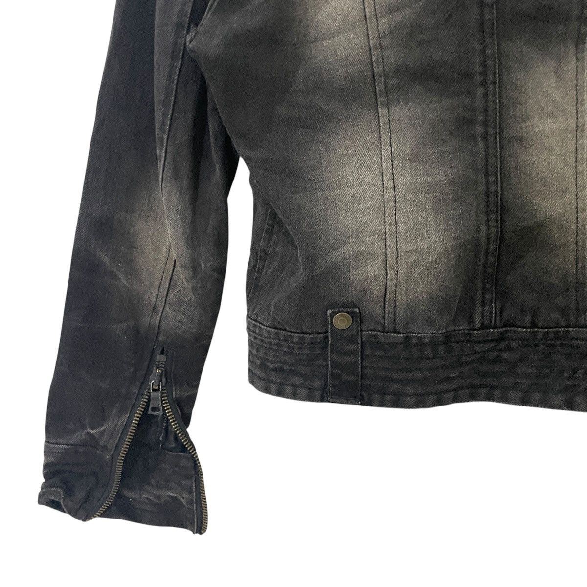 Other Vintage Y2k Magic Square Bikers Denim Jacket Size M / US 6-8 / IT 42-44 - 9 Thumbnail