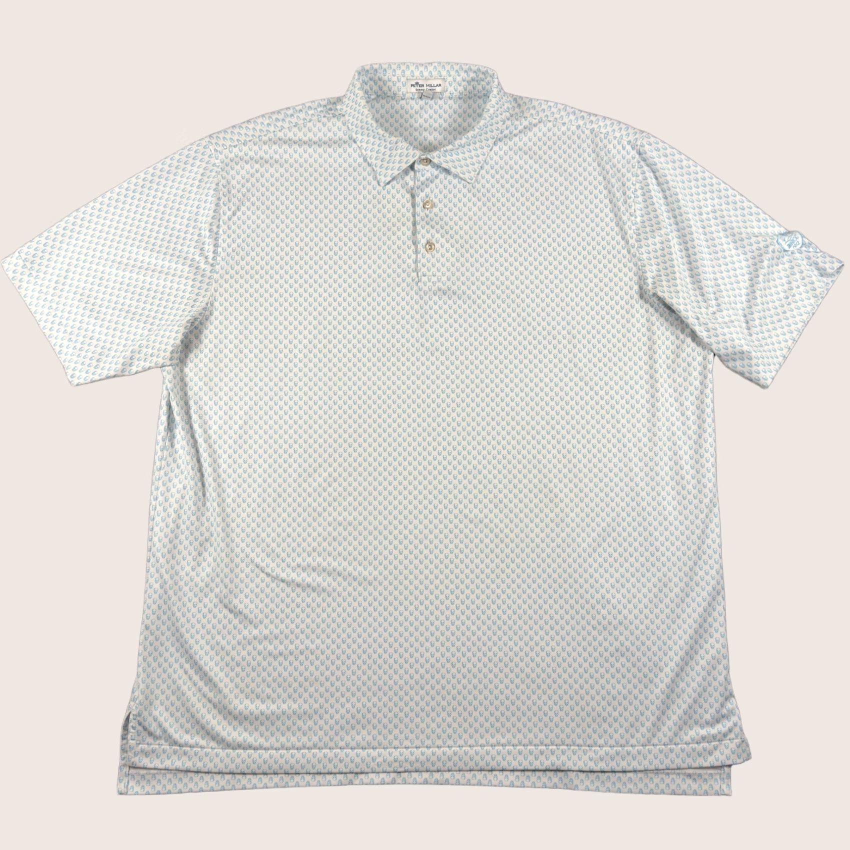 Peter Millar Peter Millar Polo Shirt Mens 2XL Blue Skull Golf Performance Summer Comfort Size US XXL / EU 58 / 5 - 1 Thumbnail