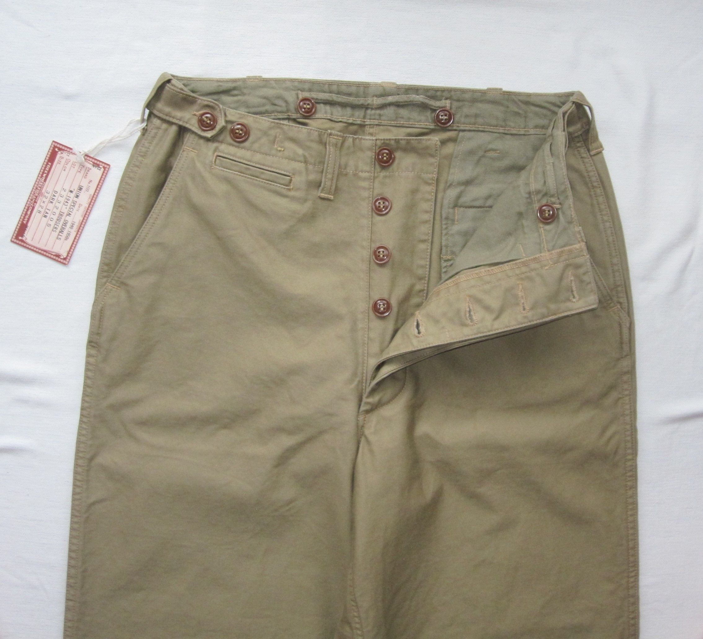 Freewheelers “M-1943″ TROUSERS Size US 32 / EU 48 - 2 Thumbnail