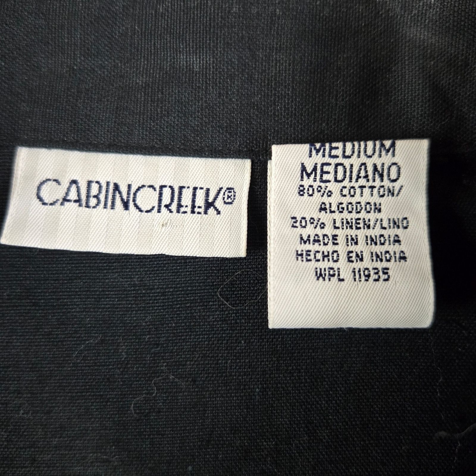 Cabin Creek Vintage Black Safari Sleeveless Button Up Size Medium Size M / US 6-8 / IT 42-44 - 7 Thumbnail